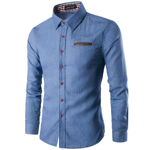 Men's Denim Long Sleeve Shirts