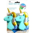 thumbnail image 3 of C&H Solutions 3 Pairs (6 Ct) Blue Unicorn Beach Towel Clips, Beach Towel Holders, Clips, Beach, Patio or Pool Accessories, 3 of 3