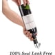 thumbnail image 2 of Tapón de botella de vino de acero inoxidable, tapón de botella de gel de sílice, tapón de botella de bebidas expandible, contenedor de vino reutilizable, tapón de botella para mantener el vino fresco, los mejores accesorios de regalo (2 unidades) Rojo Verde, 2 of 5