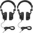 thumbnail image 3 of Tascam TH-02 Over-Ear Foldable Recording Mixing Home Studio Grade Headphones (2 Pair) Bundle with 2x 1/8" to 1/4" Adapter, 2x Cable Ties and Microfiber Cloth, 3 of 5