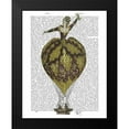 thumbnail image 2 of Fab Funky 20x24 Black Modern Framed Museum Art Print Titled - Hot Air Balloon Woman 1, 2 of 5