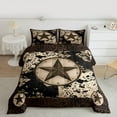 thumbnail image 2 of Homewish Vintage Texas Stars Bedding Comforter Set, Fashion Leopard Cheetah Print Twin Comforter Sets, Bohemian Rustic Reversible Bedding Set, Luxury Bedroom Decor, 2pcs, 2 of 8
