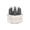 Black, variant on Suction Cup Knife Sharpener, Compact 2-Stage Kitchen Knife Sharpener with Coarse and Fine V-Shaped Grooves for Steel and Ceramic Blades, Manual Sharpening Tool, Small Portable Home Sharpener