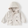 thumbnail image 5 of MexChoioe Kids Full Zip and Snap Button Hooded Rain Jacket Long Sleeve with Utility Pockets Water Resistant Holiday Outdoor Playwear Windbreaker for Boys, 5 of 7