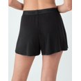 thumbnail image 3 of Hanes Originals Women’s SuperSoft Comfywear Rib Sleep Shorts Black XS, 3 of 6
