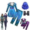 thumbnail image 2 of Disfraz de Mal de Descendants 3 para Halloween para niñas, disfraz de Evie para juego de rol, disfraz de Halloween para niños, ropa para fiestas, disfraces elegantes, 2 of 5