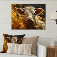 thumbnail image 2 of Designart "Cow landscapes Of Gold" Animals Metal Wall Art Prints, 2 of 5