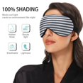 thumbnail image 5 of IAUYY Sleep Mask, Super Soft Eye Masks with Adjustable Strap, Lightweight Comfortable Blindfold,Perfect Blocks Light for Men Women Blue and White Stripes, 5 of 7
