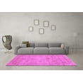 thumbnail image 3 of Ahgly Company Indoor Square Abstract Purple Modern Area Rugs, 3' Square, 3 of 4
