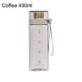 thumbnail image 2 of Sports Bottle Matte Texture Level 5 Broken Resistance Square Shape Summer Student Drinking Bottle for Office, 2 of 13