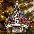 thumbnail image 6 of 250th Anniversary Christmas Ornament,Patriotic 2D Acrylic Keepsake for Christmas Tree,Car,Home Wall Commemorative Holiday Decoration(G), 6 of 6