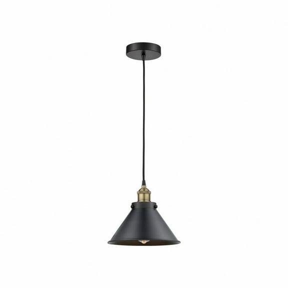 616-1PH-BAB-M10-BK-Innovations Lighting-Briarcliff - 1 Light Cord Hung Mini Pendant In Modern Style-9.25 Inches Tall and 10 Inches Wide-Black Antique