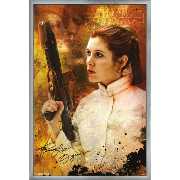 Star Wars: Saga - Princess Leia - Signature Wall Poster, 22.375" x 34", Framed