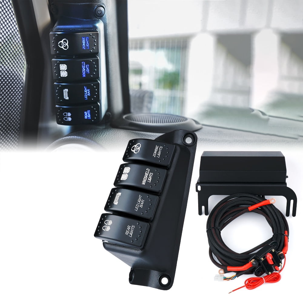 Xprite 4 Rocker Switch Pod Control System for 20072018 Jeep Wrangler JK JKU