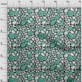 thumbnail image 2 of oneOone Cotton Poplin Sea Green Fabric Giraffe Animal Skin Sewing Fabric By The Yard Printed Diy Clothing Sewing Supplies 56 Inch Wide, 2 of 4