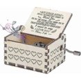 thumbnail image 1 of Mum Birthday Gifts, Hand Crank Wood Music Box You Are My Sunshine, Vintage Engraving Wooden Music Box Gifts Mother/Father, 1 of 5