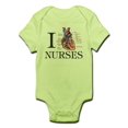 thumbnail image 1 of CafePress - I Heart Nurses Infant Bodysuit - Baby Light Bodysuit, 1 of 1