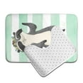 thumbnail image 6 of Xecao Cute Raccoon 2-Piece Vintage Seamless Anti-Skid Mat Set, featuring a stylish pattern for a safe and elegant toilet rug experience, 6 of 6