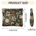 thumbnail image 3 of PU Leather Coin Purse Wallet Compact Water-Resistant Card Cases Money Organizers Brown Christmas Pattern, 3 of 7