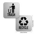 thumbnail image 5 of Giaone Recycle and Trash Stickers Square Sign Decals Garbage Bin Waste Basket Label, 5 of 9