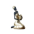 thumbnail image 4 of Estatua de dama tribal africana, decoración de mesa, artesanía hecha a mano, pieza de arte coleccionable 165x8x95cm, 4 of 9