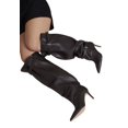 thumbnail image 3 of ELOQUII Women's Plus Size Faux Leather Over-The-Knee Slouchy Boot, 3 of 3