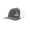 Charcoal/White, variant on Embroidered Rainbow Trout Tail Trucker Hat, Heather Grey/Black- Black Embroidery