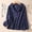 Navy, variant on SXCXLSA Women's Lightweight Linen Look Hoodie, Casual Loose Fit Pullover Top