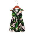 thumbnail image 2 of Kids Toddler Girls Bodycon New Dress Crew Neck Summer Sleeveless Beach Sweet Floral Trendy Fit Clothes Cute Prints Comfy Lovely Dailywear Breathble Elegant Dresses, 2 of 3