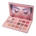 thumbnail image 1 of Paleta de sombras de ojos de 18 colores, YMH BEAUTE Brillo alto en pigmentos, sombra de ojos con brillo mate, paleta de maquillaje, paleta de sombras de ojos neutras, larga duración, resistente al, 1 of 5