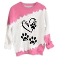 thumbnail image 1 of jsaierl Chandails pour Femmes Printemps, Chandails de la Saint-Valentin pour Femmes Mignons avec Cœur Graphique Chandails de Travail Chandail Chandail Hauts Col Rond Adolescentes Manches Longues pour Femmes, 1 of 2