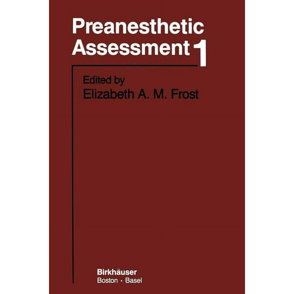 Preanesthetic Assessment 1, (Paperback)