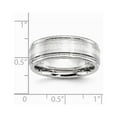 thumbnail image 6 of Cobalt 925 Sterling Silver Inlay Satin and Polished 8mm Band Size: 11; for Adults and Teens; for Women and Men, 6 of 6