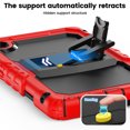 thumbnail image 3 of XYX for Lenovo Tab One 8.7 inch/Tab K9 2025 Case, 3in1 Heavy Duty Shockproof Tablet Cover with Stand, Shoulder Strap, Red, 3 of 7