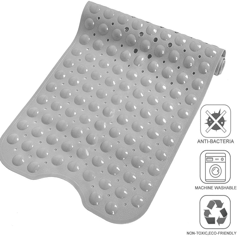 Bath Mats Round Shape Non-slip Shower Mats Mildew Resistant Tub Mats With  Suction Cups, Textured Rubber Bath Mat With Drain Holeblue