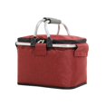 thumbnail image 1 of Cesta de picnic plegable de 30 l para acampar, gran nevera de compras aislada, cesto de almacenamiento para el hogar, caja organizadora para picnic al aire libre, S, rojo, 1 of 4