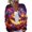 Ginger, variant on Halloween Cardigan Sweaters for Women Knit Witch Haunted Pumpkin Print Button Down Casual Cardigan Funny Print Halloween Party Outfits Purple 3XL