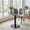 Blue, variant on Round Bistro Table with High-Gloss White Marble Top and Gold Stainless Steel Edge - 23.6 Inch