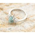 thumbnail image 4 of Fashion 3PCS Natural Turquoise Diamond Ring Set Natural Gemstone Diamond 3 Piece Set Ring Simple Fashion Jewelry Popular Accessories Size-8, 4 of 4