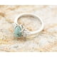 thumbnail image 4 of Moda 3 UNIDS Conjunto de Anillo de Diamante Turquesa Natural Diamante de Piedras Preciosas Naturales Conjunto de 3 Piezas Anillo Joyería de Moda Simple Accesorios Populares Tamaño-8, 4 of 4