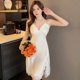 thumbnail image 3 of Camisón Sexy de seda de hielo para mujer, ropa de dormir femenina Floral, vestido de dormir sin mangas, ropa de casa, pijama 2024, 3 of 5