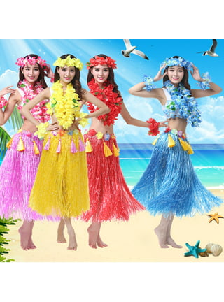 Suhine 4 Pcs Coconut Bra Hula Skirt Set Coconut Bra and Grass Skirt Coconut  Bra Adult Size Flower Waist Grass Skirt Coconut Shell Bra Bikini Hawaiian  Costumes for Women : Clothing, Shoes & Jewelry 