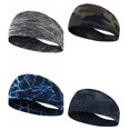 thumbnail image 6 of Sports Headbands for Men (4 Pack),Moisture Wicking Workout Headband, Sweatband Headbands for Running,Cycling,Football,Yoga,Hairband for Women and Men, 6 of 10