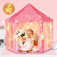 thumbnail image 2 of Tienda de juegos plegable portátil para niños y niñas, casa de juegos de Castillo de princesa, tienda de juegos al aire libre, juguetes para niños y niñas, regalo de cumpleaños, 2023, 2 of 4