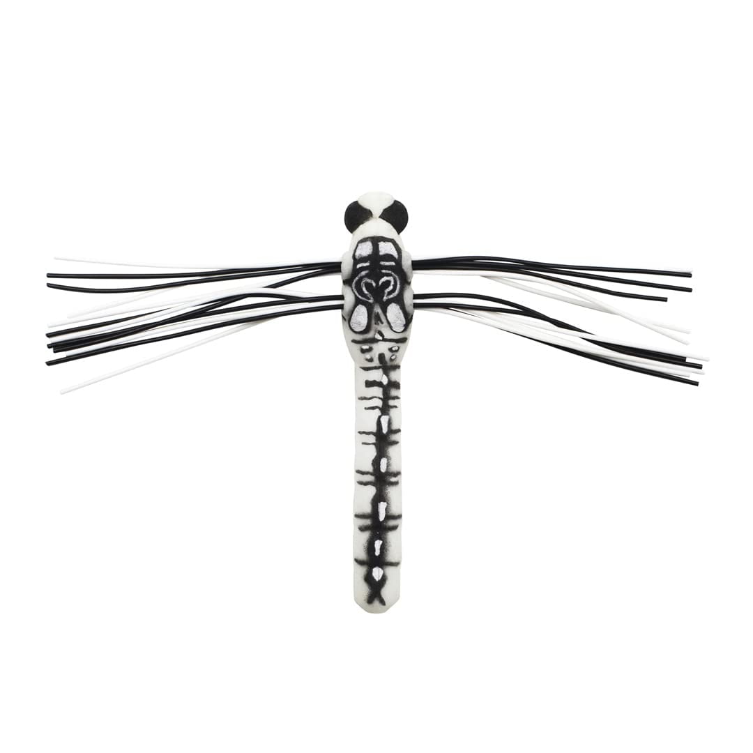 (2 pack) Lunkerhunt Dragonfly Fishing Lures | Most Realistic Weedless Bass Fishing Lure | Great Top Water Bass Fishing Lure with Double Skirted Wings | Perfect for Bass, Trouth and Pike, Weedless Bait