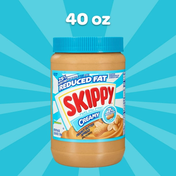 SKIPPY Reduced Fat Creamy Peanut Butter Spread, 40 Ounce
