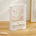 thumbnail image 4 of Elegant Jewelry Organizer Accessories Display Stand for Women Girls Jewellery Storage Shelf Keychains Necklace Hanger White, 4 of 5