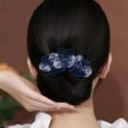 thumbnail image 3 of Fashion Elegant Alloy Flexible Non-slip Hair Styling Tool Hair Bun Roller Flower Hair Clip Lazy Hair Curler Twist Hairstyle Bun 9, 3 of 8