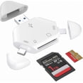 thumbnail image 1 of Micro SD Card Reader with Magnetic Cap, Triangular Design, USB C and USB A Adapter for , , MacBook, and Trail Camera Use, 1 of 5