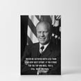 thumbnail image 2 of Smile Art Design 38th President of The United States of America Gerald Rudolph Ford Portrait Motivational Quote Inspirational Canvas Wall Art Print American History Office Living Room Decor 36x24, 2 of 4